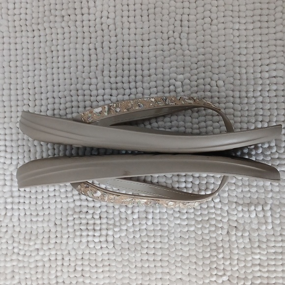 Skechers Taupe Beaded Women's Sandals - Picture 11 of 14